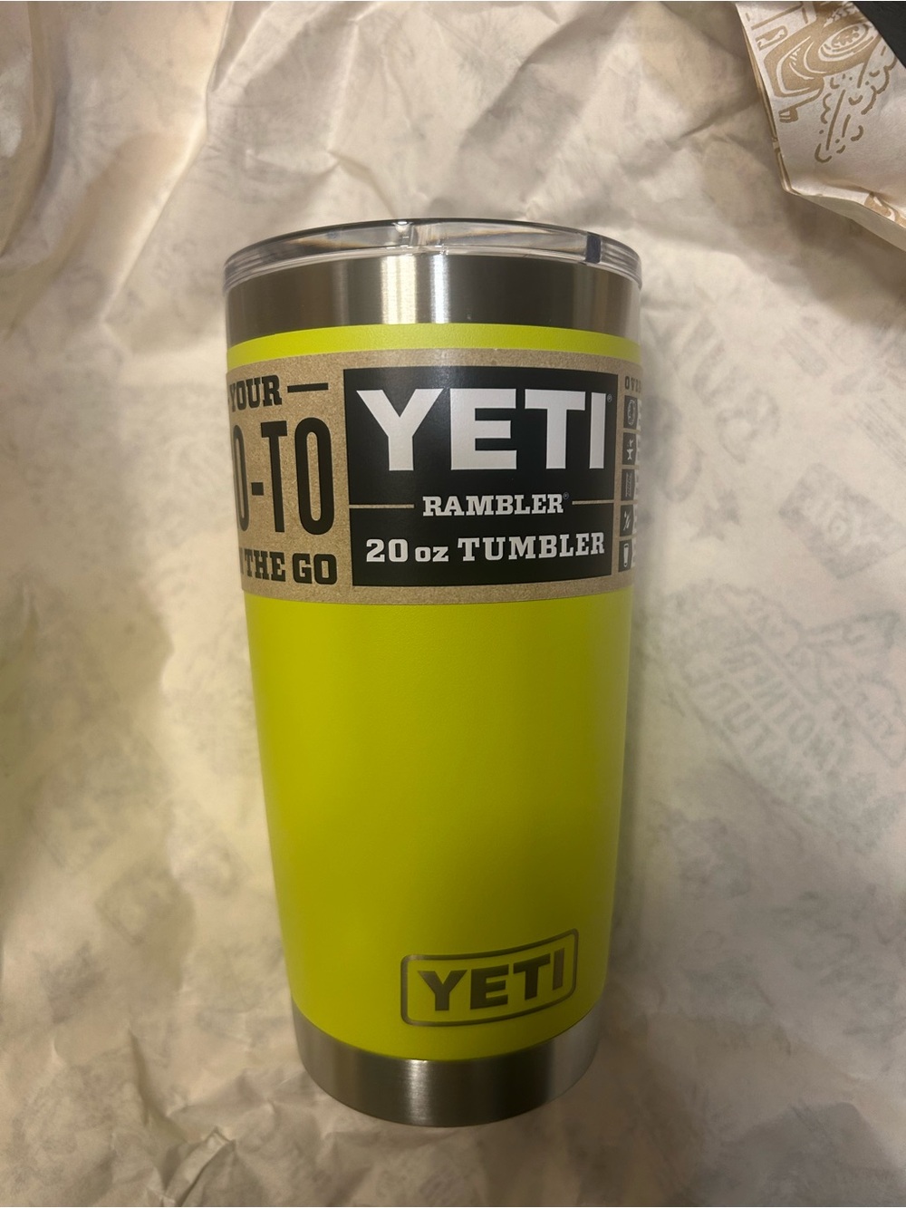 Yeti Rambler 20 oz Tumbler in Firefly NWT